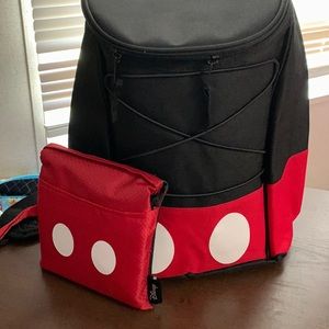 Mickey Mouse backpack cooler and picnic blanket